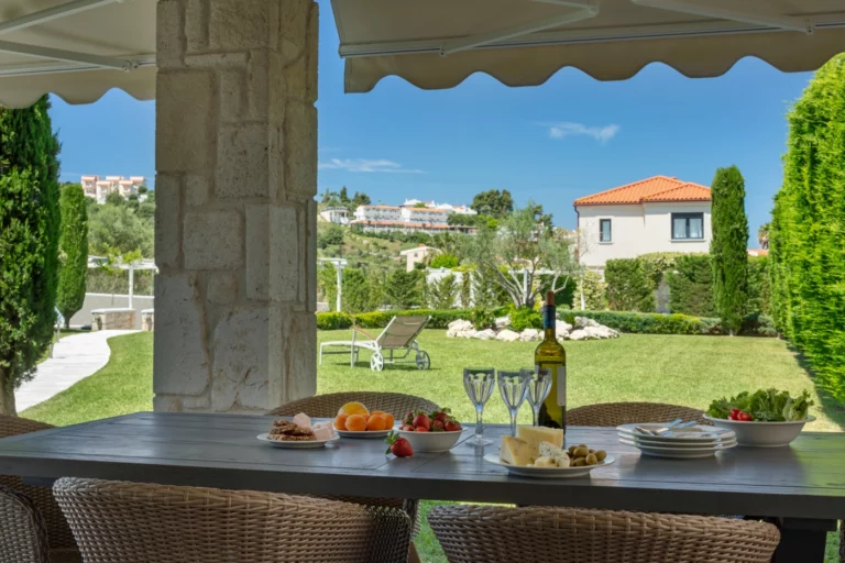 View of the garden from the terrace